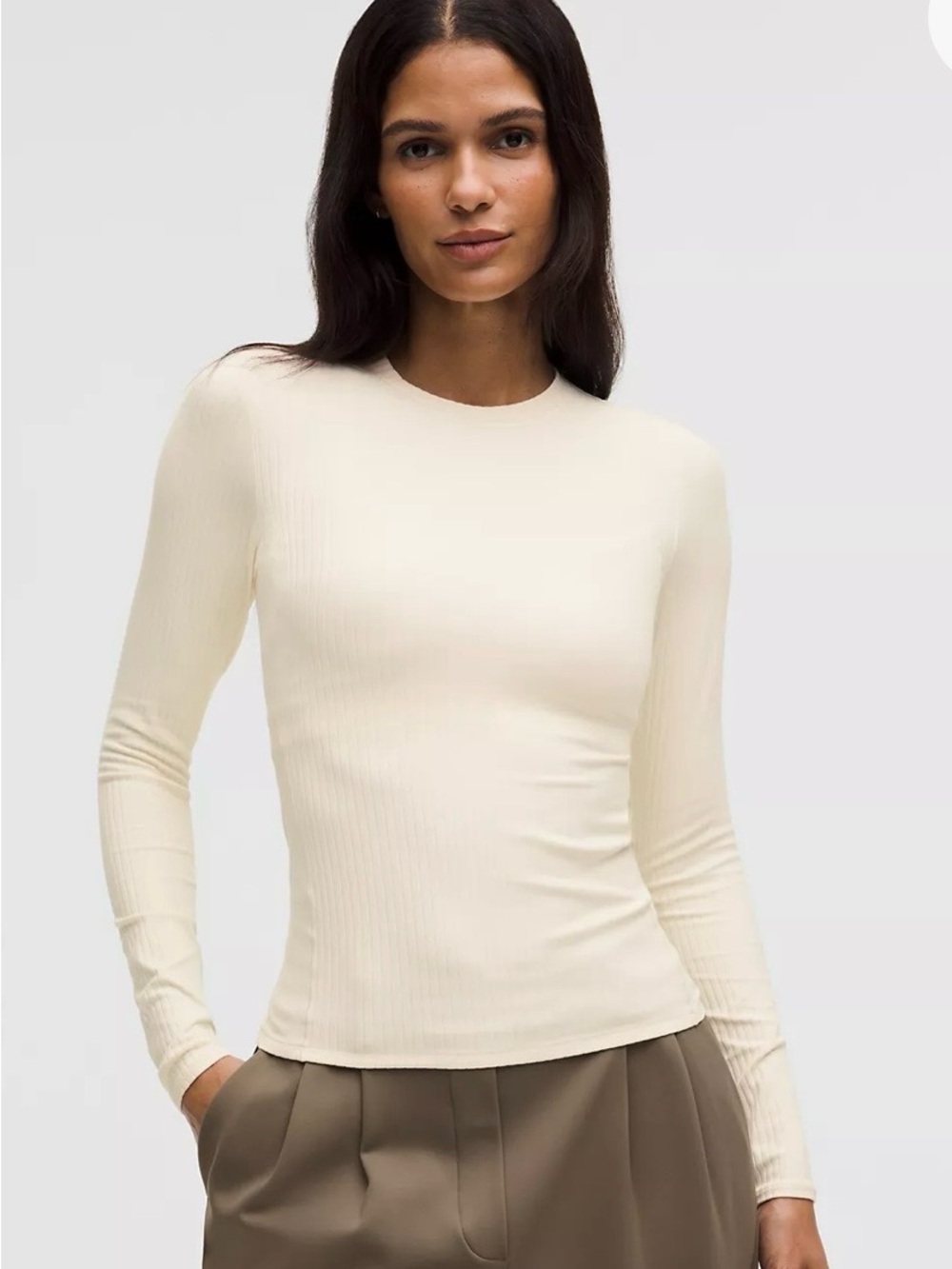 lululemon wundermost ultra-soft ribbed
nulu crewneck long-sleeve shirt